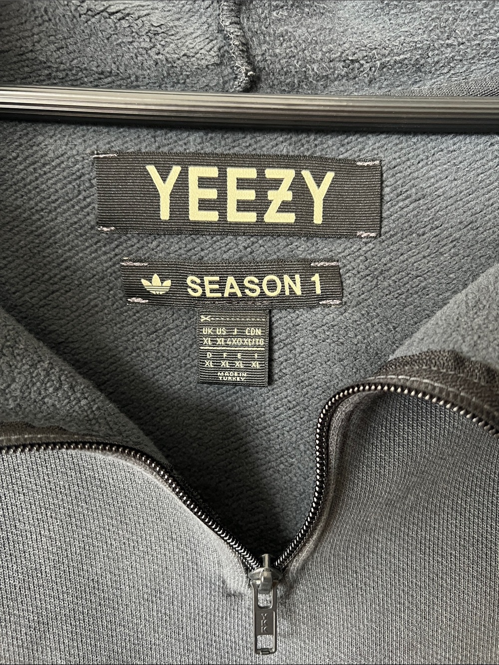 Yeezy Season 1 XL grey hoodie - Picture 2 of 3